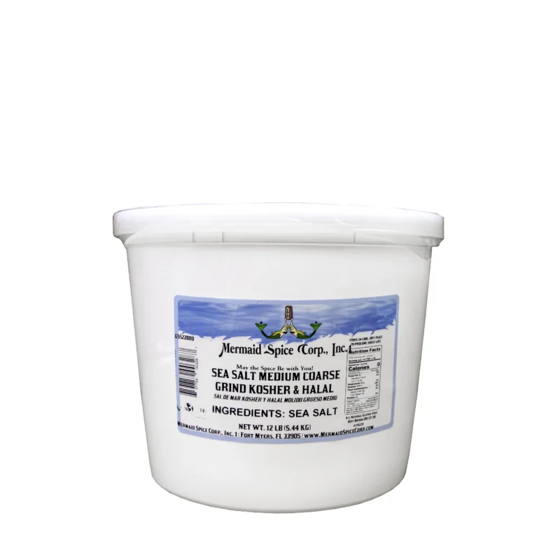 KOSHER & HALAL SEA SALT MEDIUM COARSE GRIND 12 LB