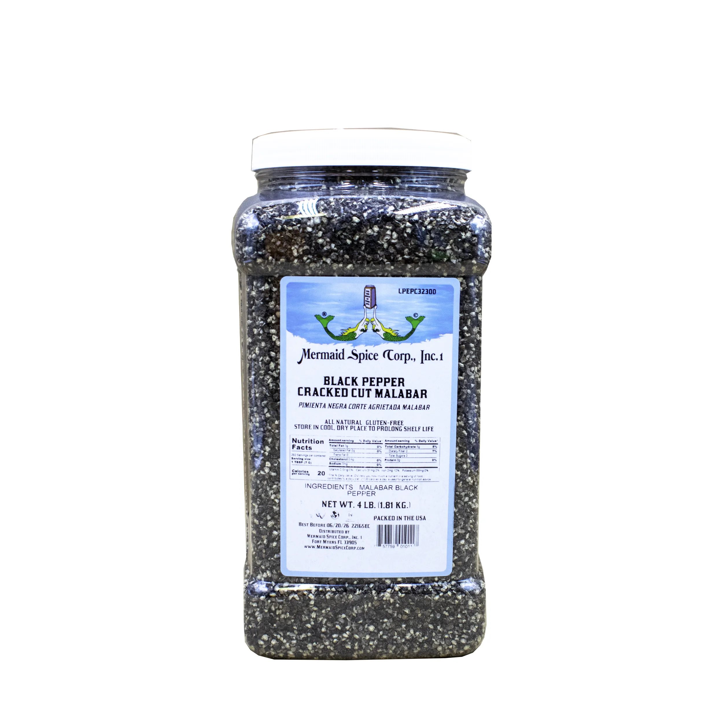 BLACK PEPPER CRACKED CUT (MALABAR) 4 LB 8 OZ