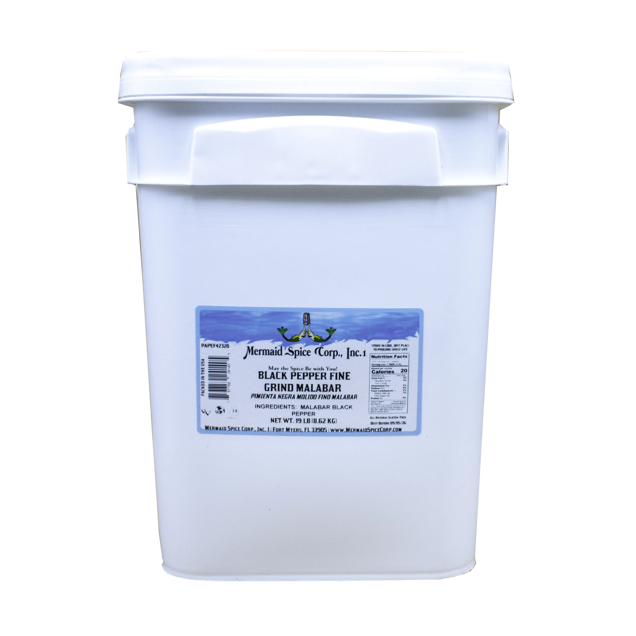 BLACK PEPPER FINE GRIND (MALABAR) 19 LB