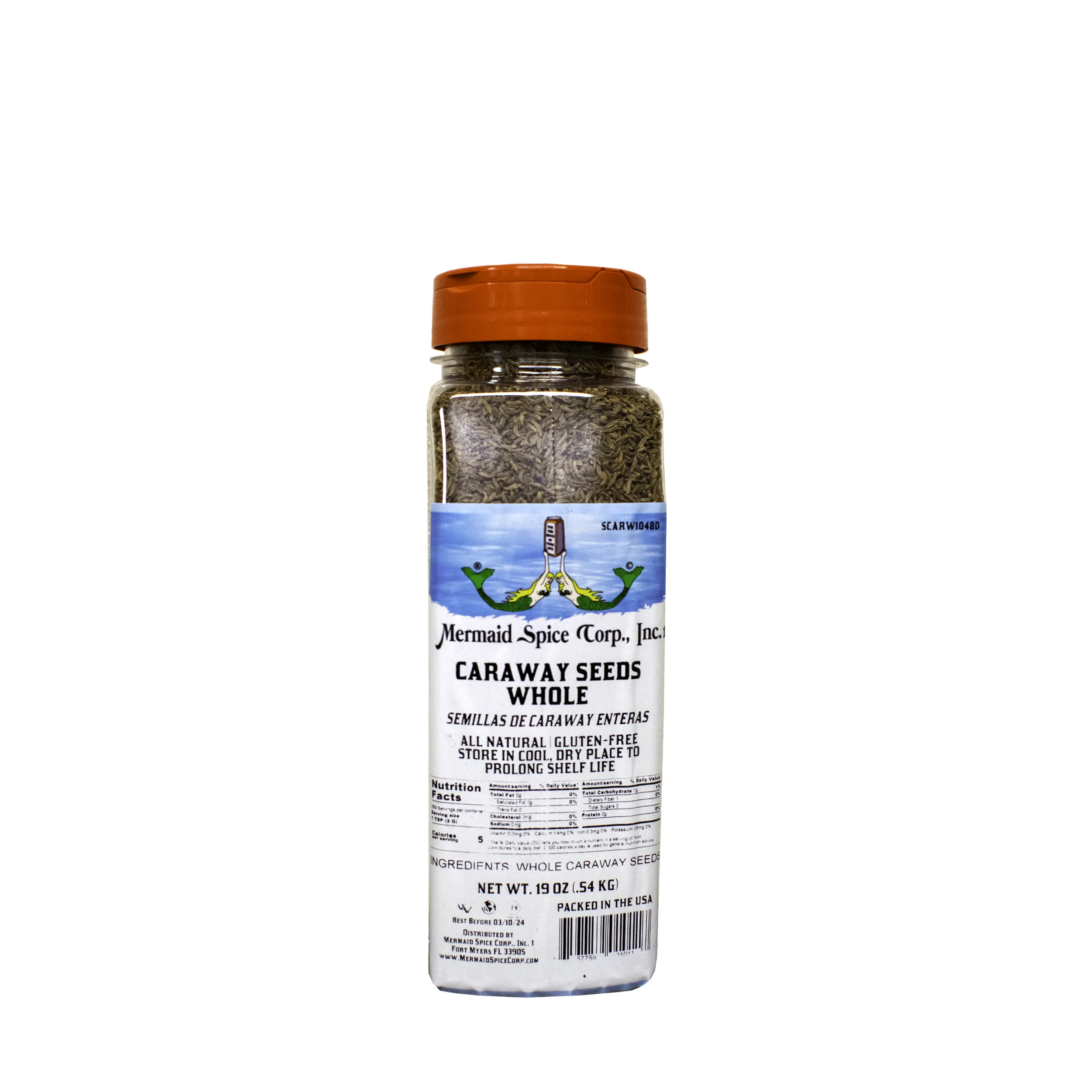 CARAWAY SEEDS WHOLE 19 OZ