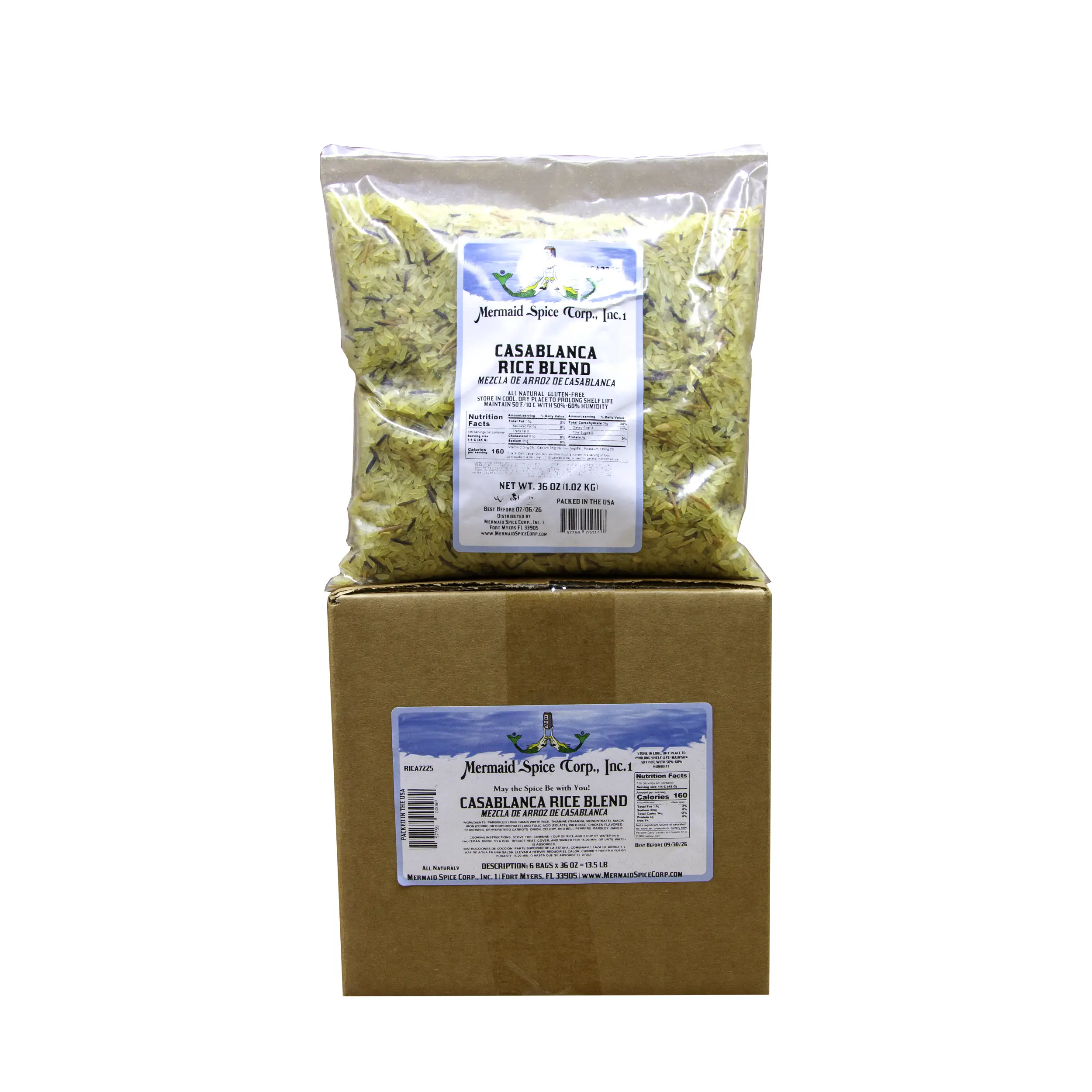 CASABLANCA RICE BLEND  (36 OZ X 6 = 13.5 LB CASE)