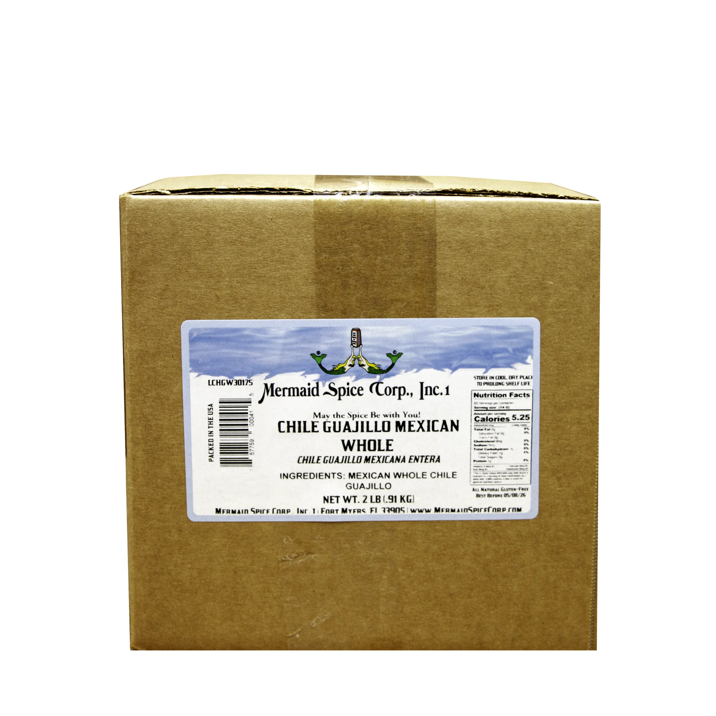 CHILE GUAJILLO ORIGINAL MEXICAN WHOLE  2 LB BOX