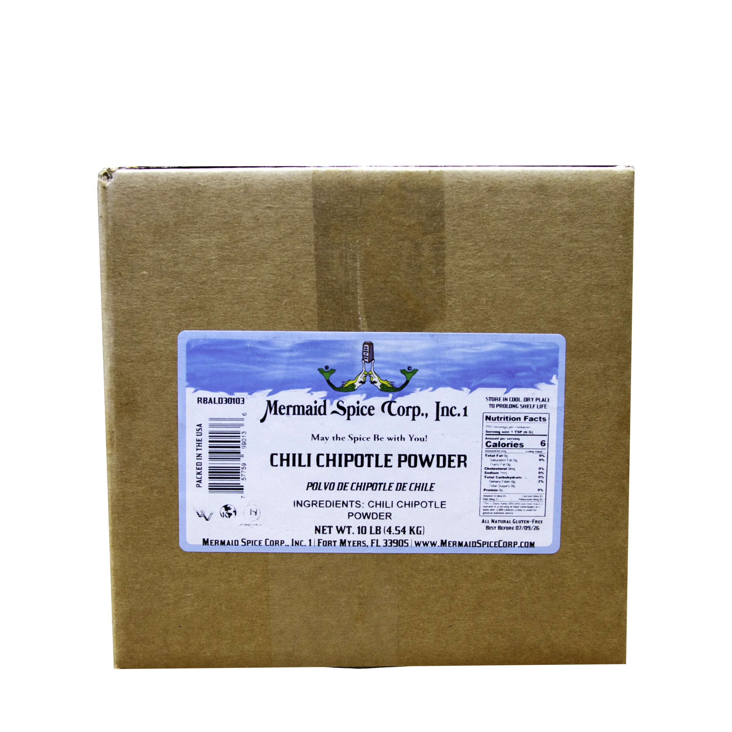 CHILI CHIPOTLE POWDER 10 LBS BOX