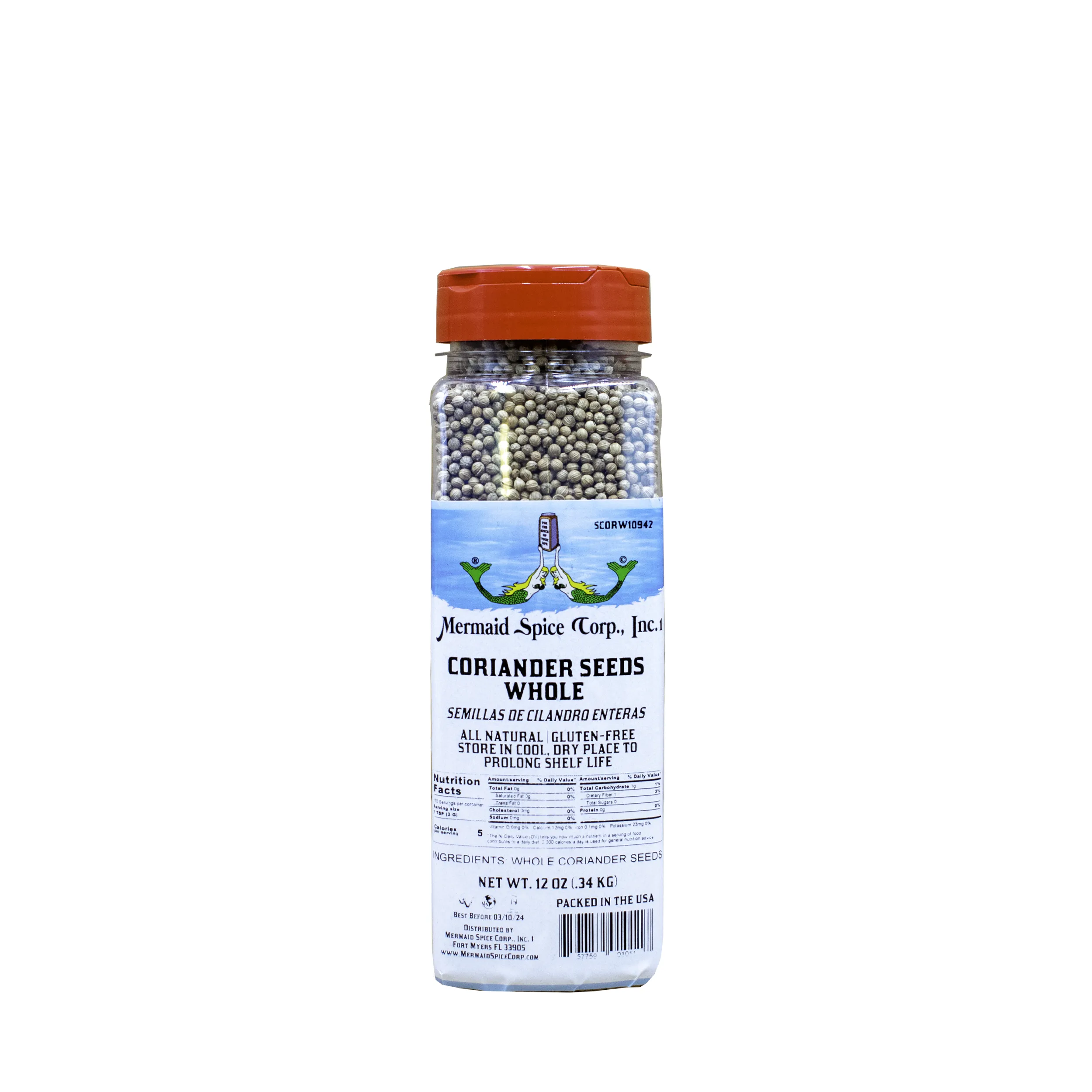 CORIANDER SEEDS WHOLE 12 OZ
