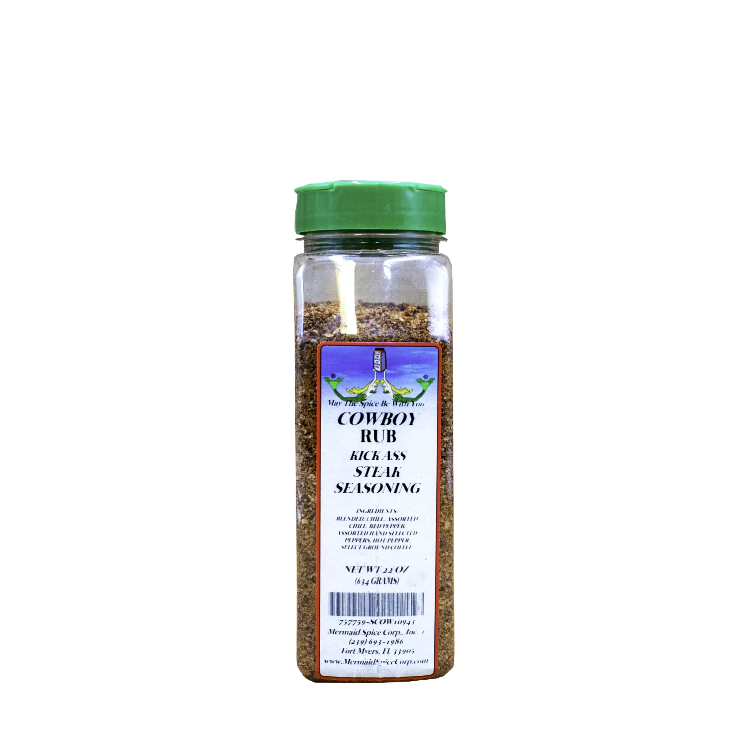 COWBOY RUB STEAK SEASONING 22 OZ