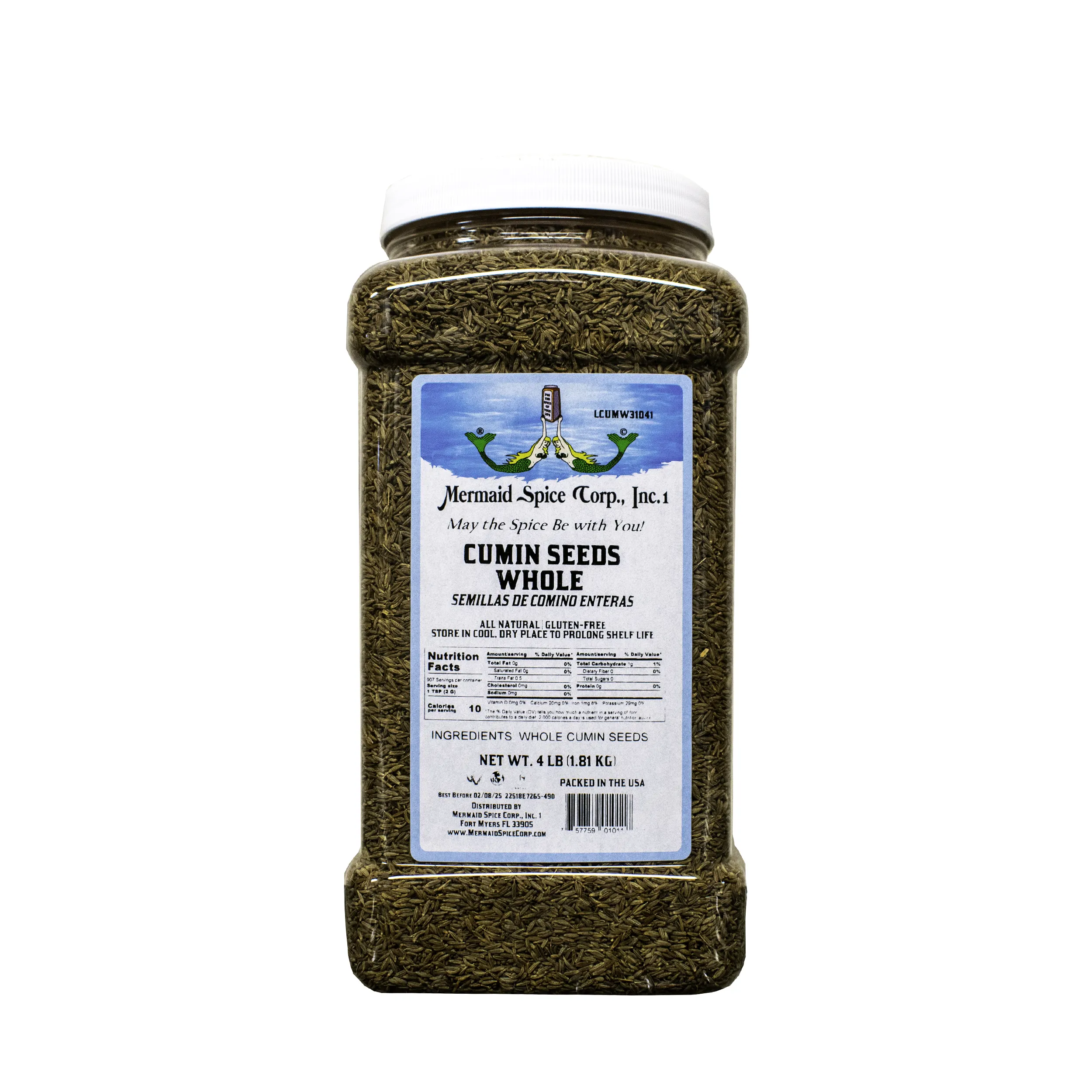 CUMIN SEEDS WHOLE 4 LB