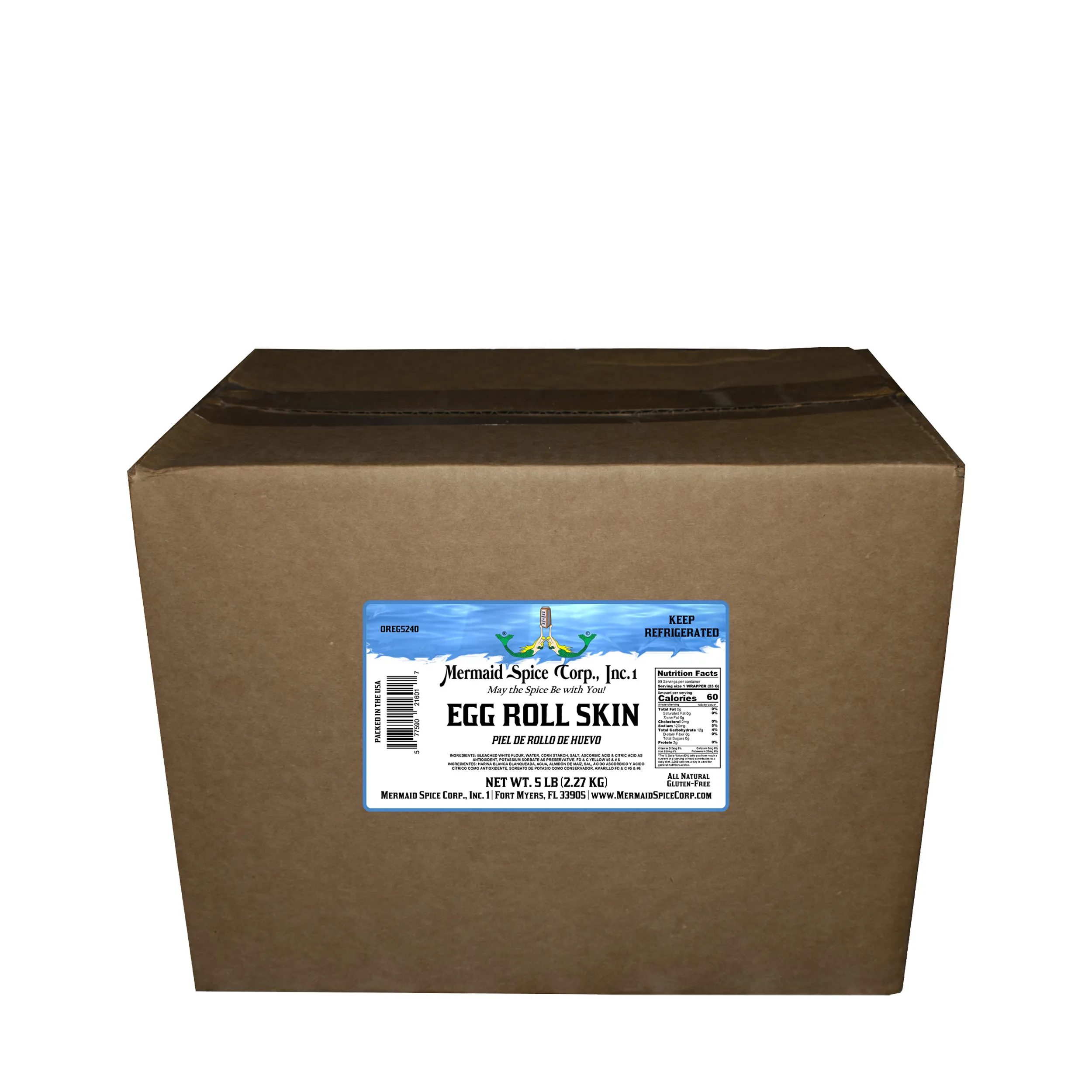 EGG ROLL SKIN (2 x 5 LB BOX)