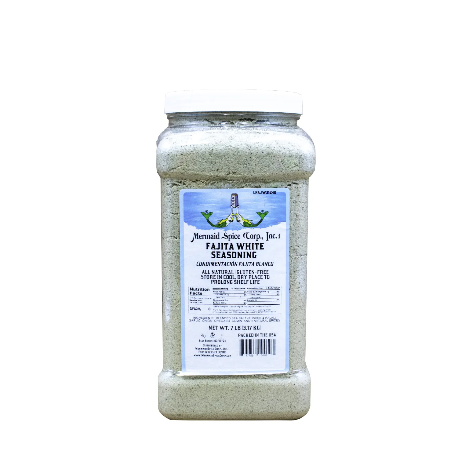 FAJITA SEASONING (WHITE) 6 LB