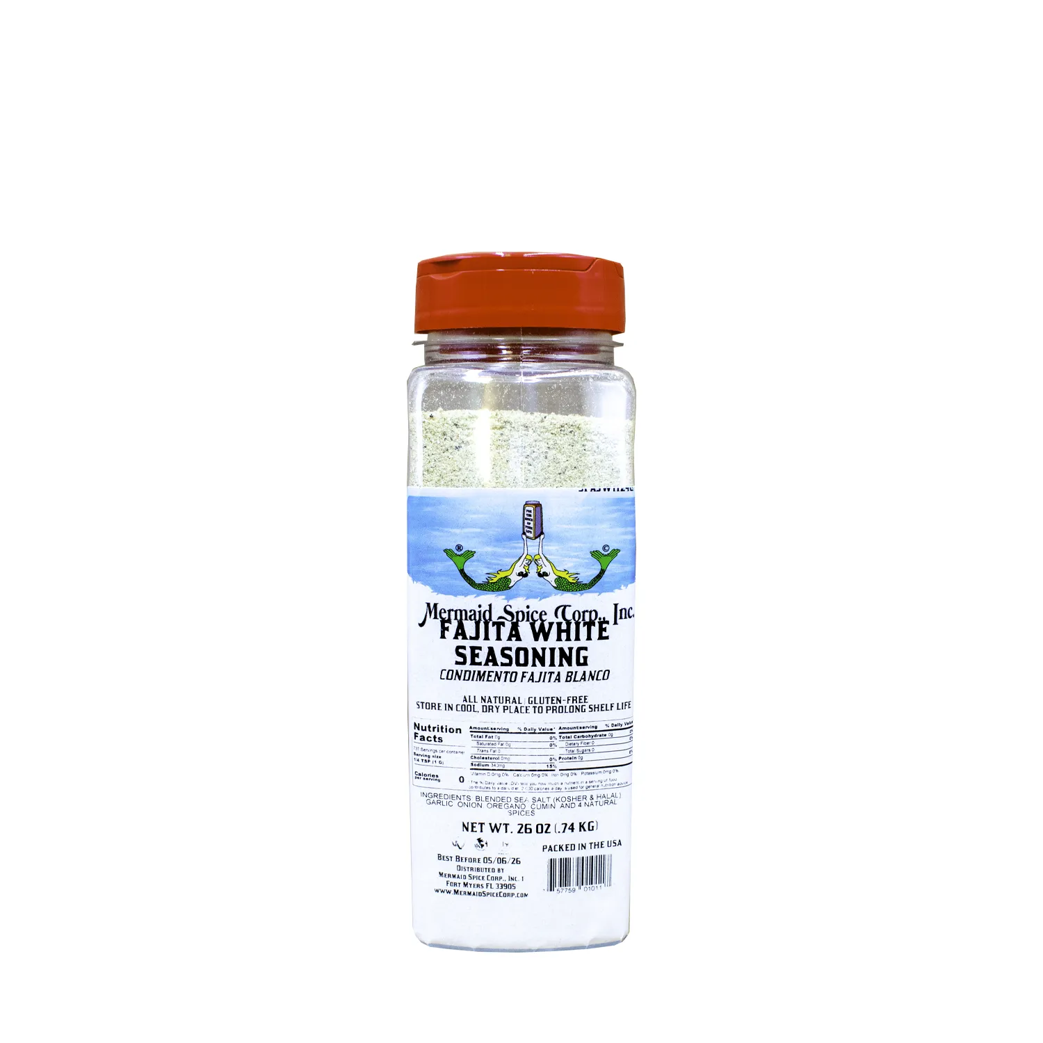 FAJITA SEASONING (WHITE) 26 OZ