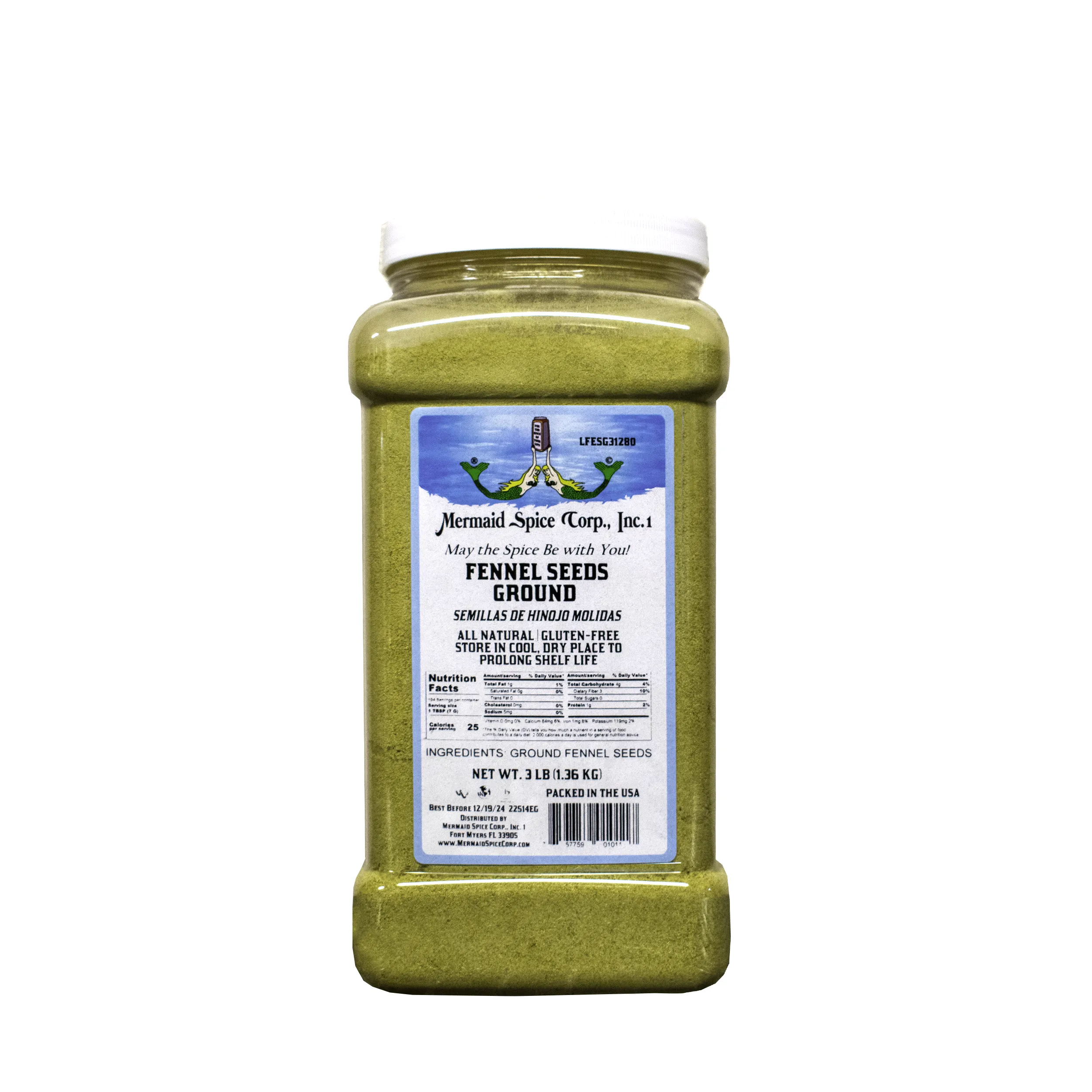 FENNEL SEEDS GROUND  3 LB