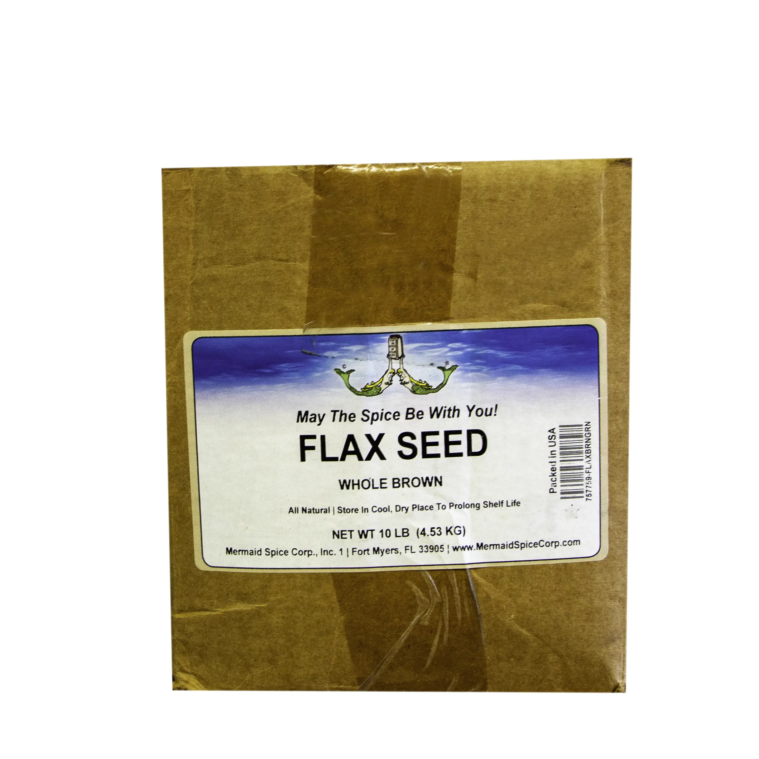 FLAX SEED WHOLE (BROWN) 10 LB BOX
