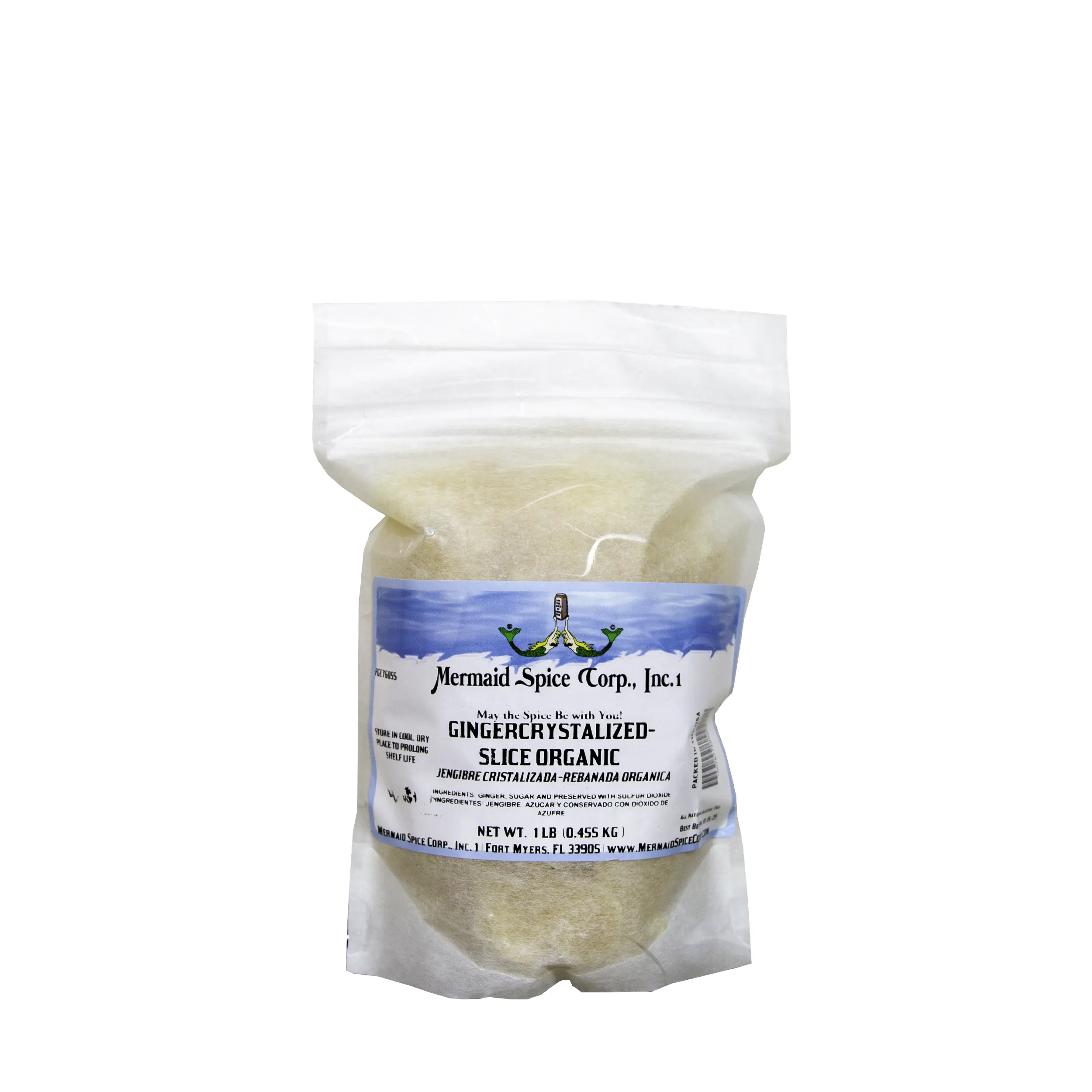 GINGER (CRYSTALIZED-SLICE) 16 OZ (Organic)