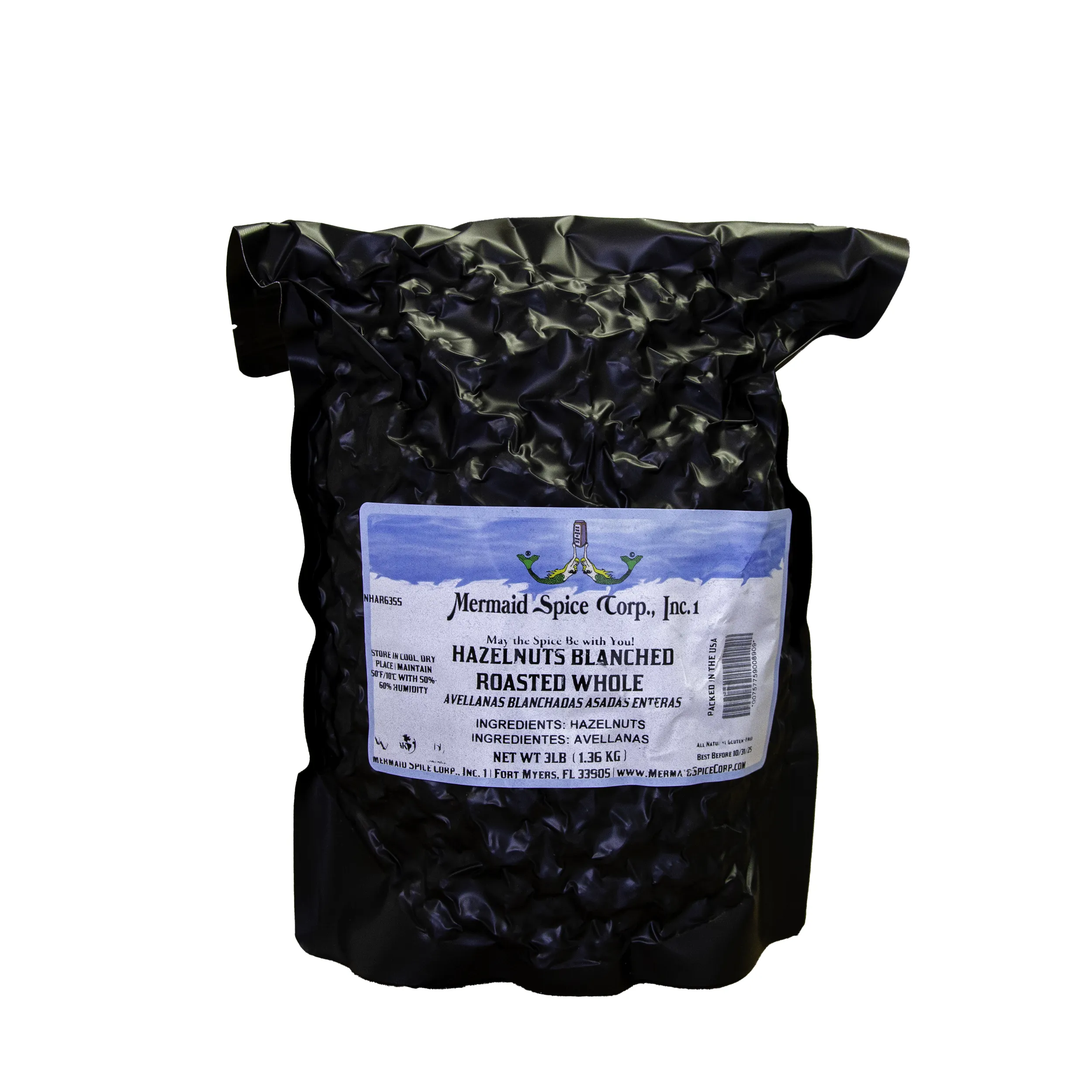 HAZELNUTS (BLANCHED-ROASTED-WHOLE) 3 LB