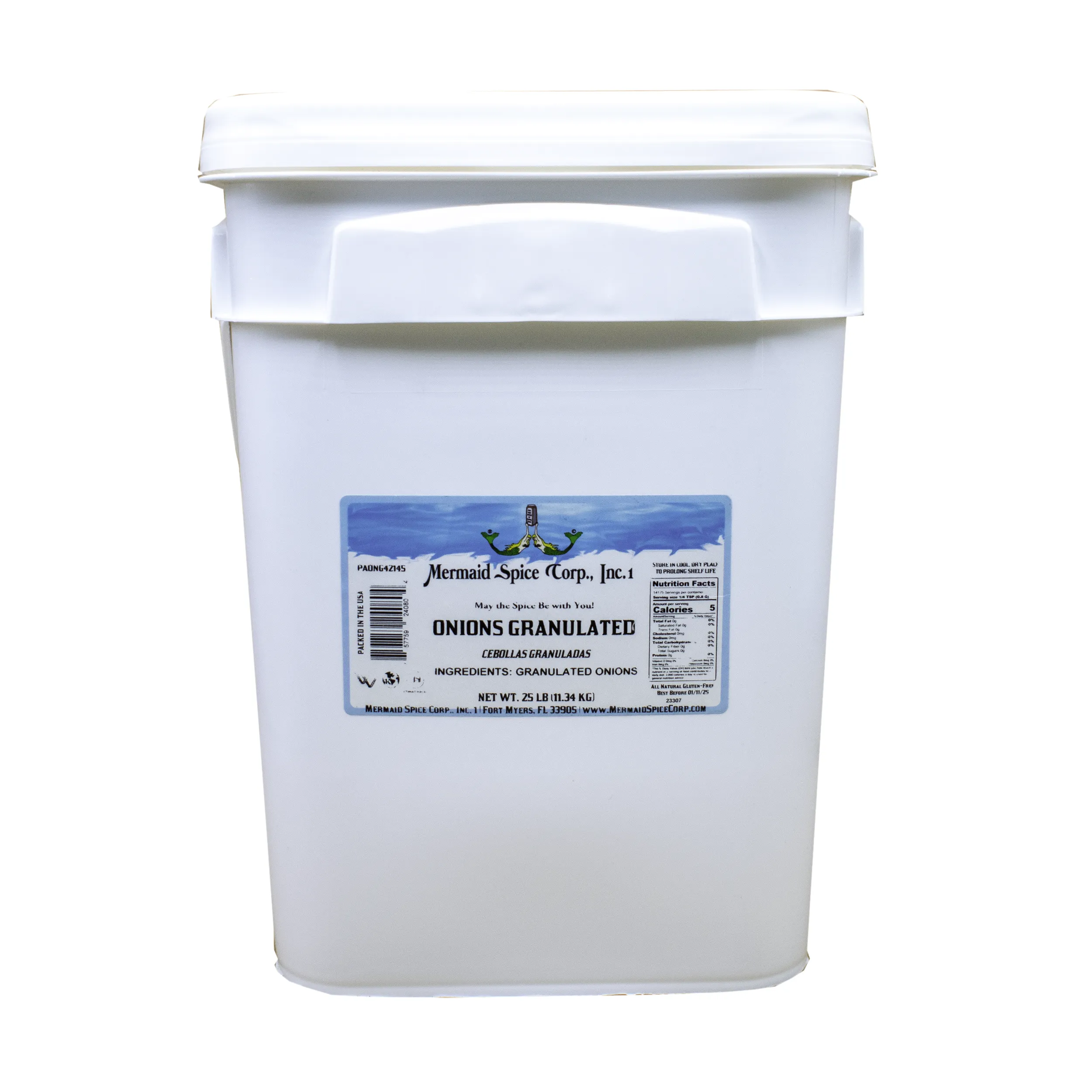ONIONS (GRANULATED) 25 LB
