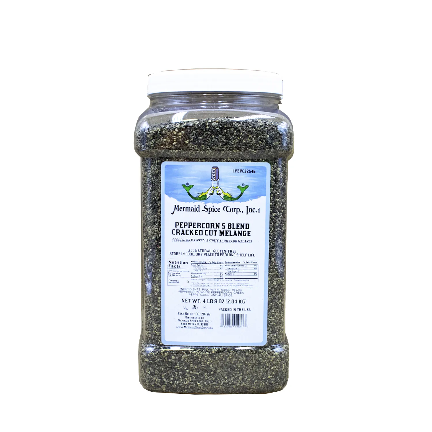 PEPPERCORN (5 BLEND) CRACKED CUT (MELANGE) 4 LB 8 OZ