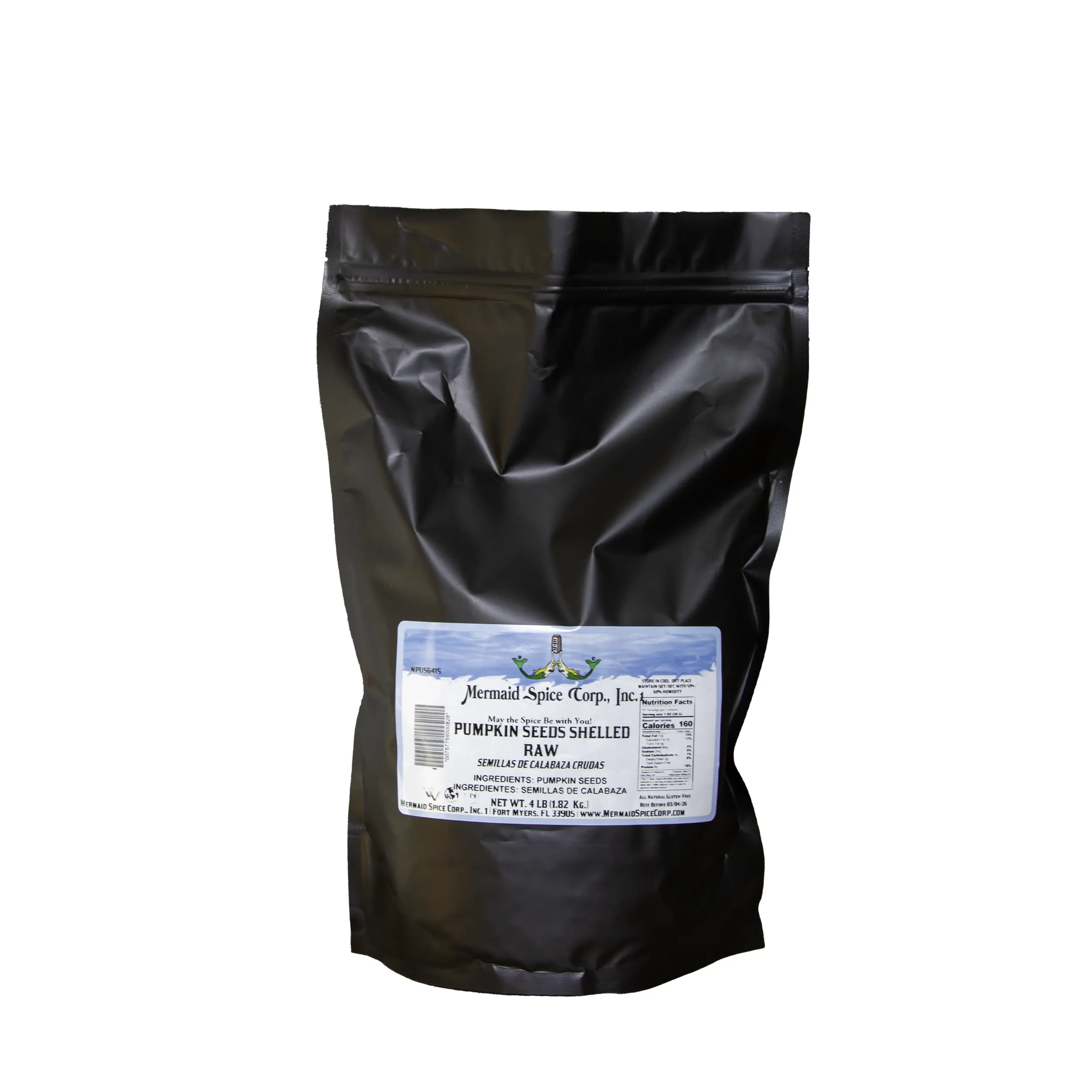 PUMPKIN SEEDS (SHELLED) RAW 4 LB