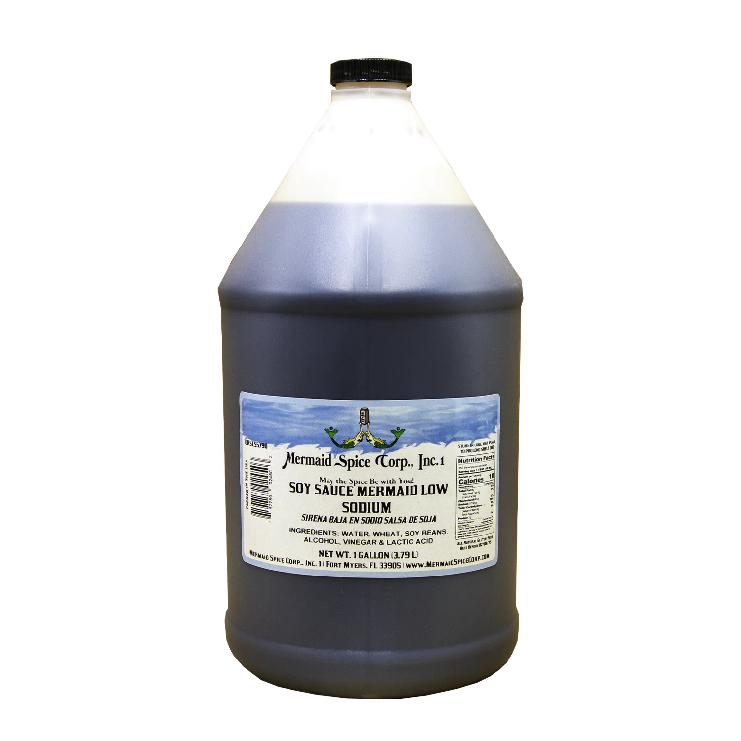 SOY SAUCE (MERMAID LOW SODIUM) 1 GALLON