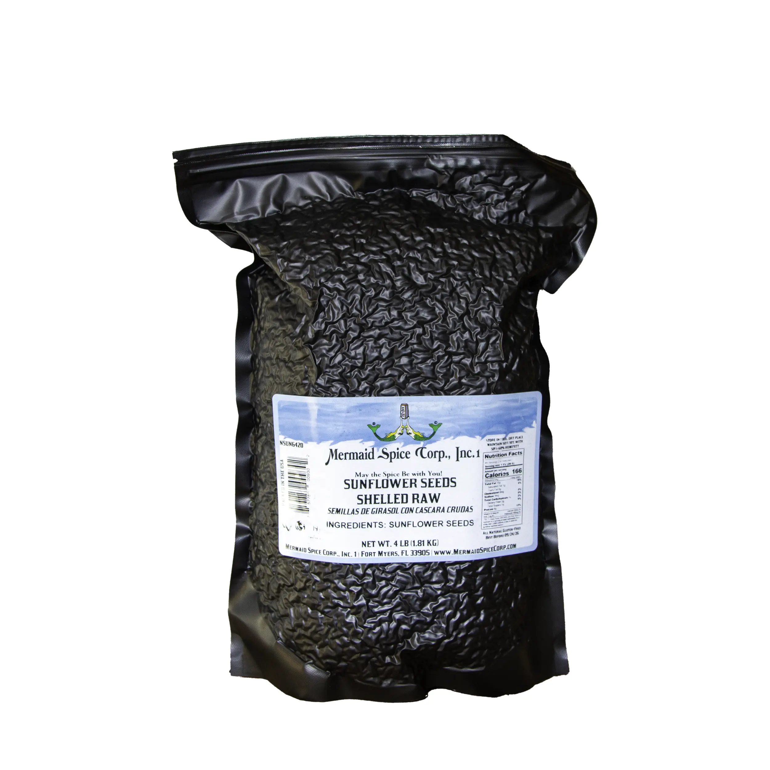 SUNFLOWER SEEDS (SHELLED RAW) 4 LB