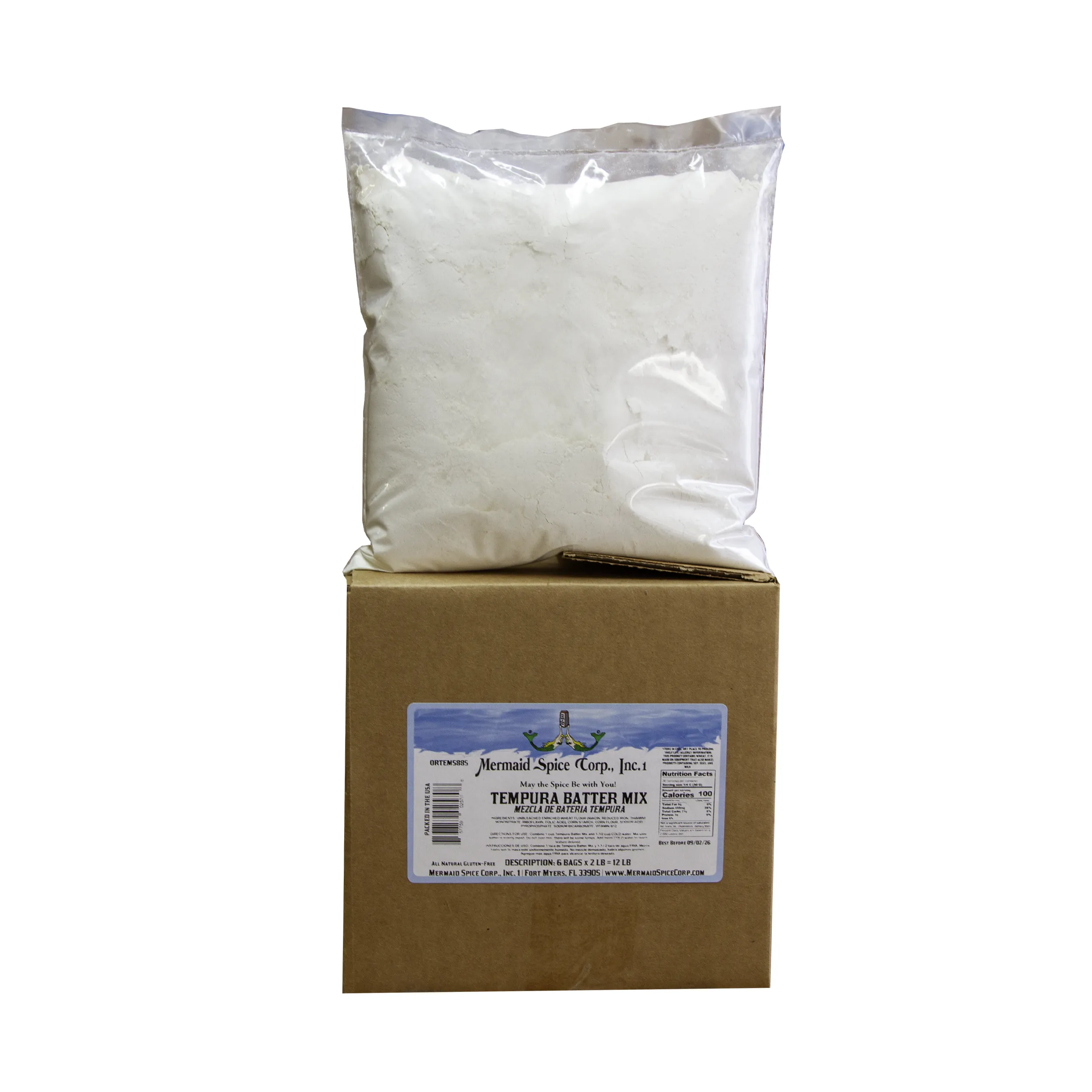 TEMPURA BATTER MIX (2 LB x 6= 12 LB) BOX