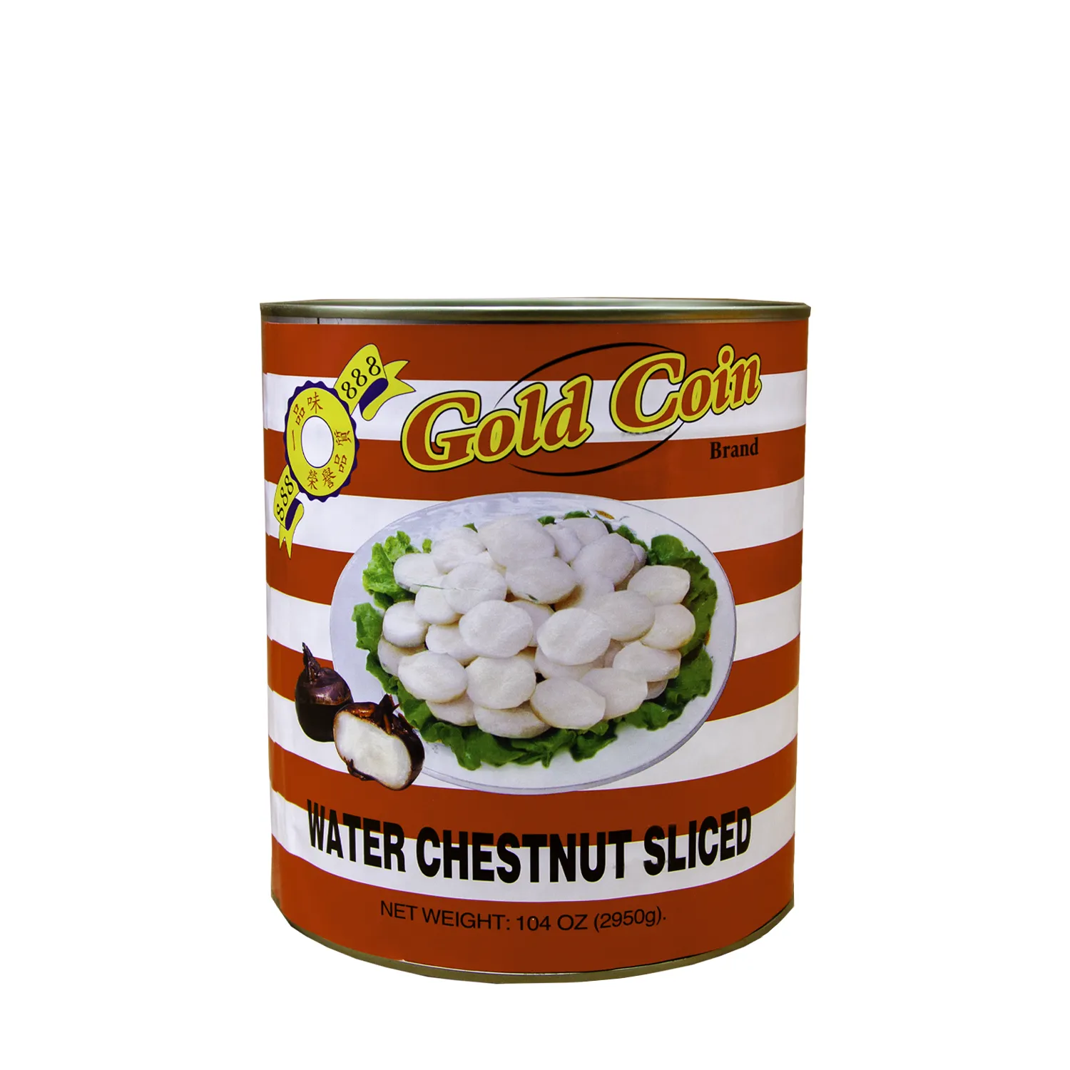 WATER CHESTNUTS 6 LB 10 OZ