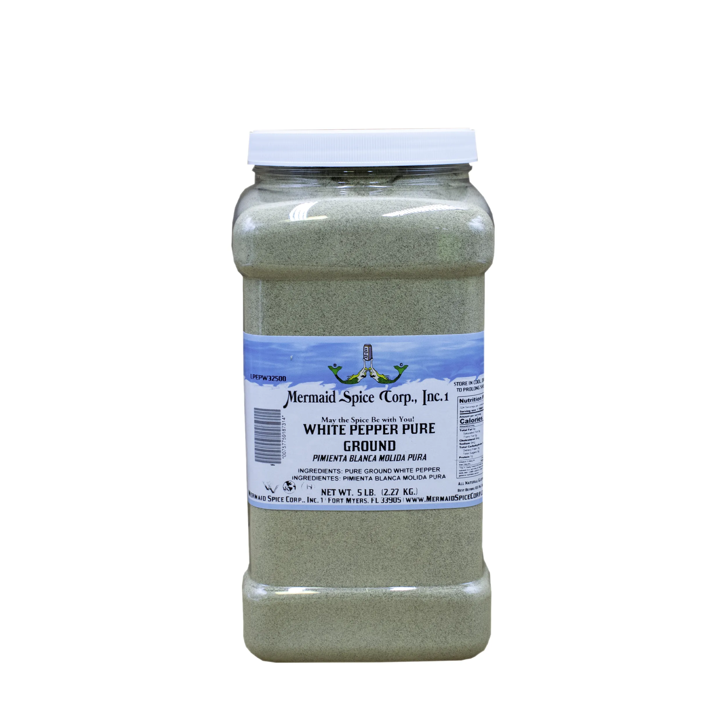 WHITE PEPPER (PURE GROUND) 5 LB