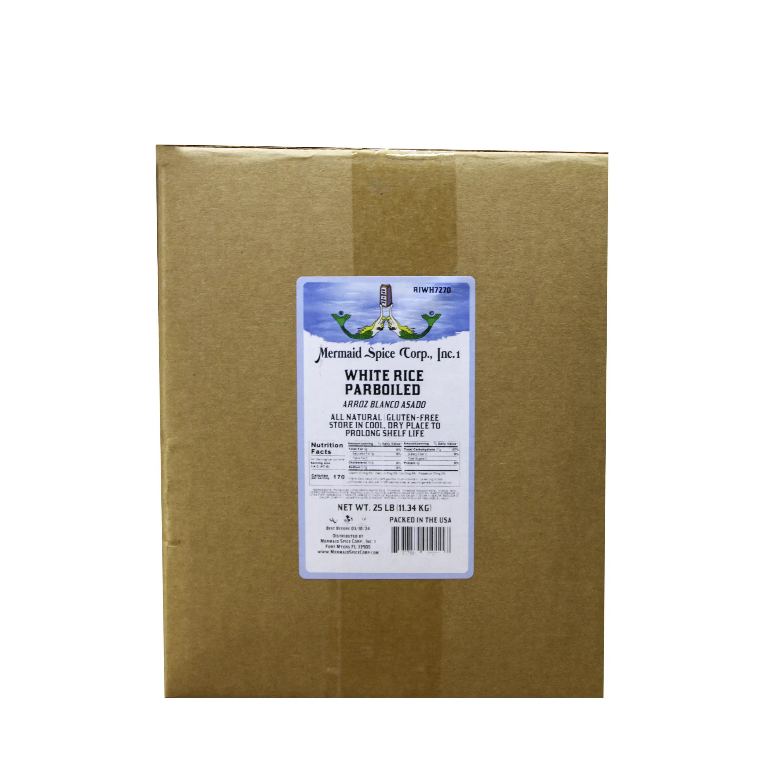 WHITE RICE (PARBOILED) 25 LB BOX