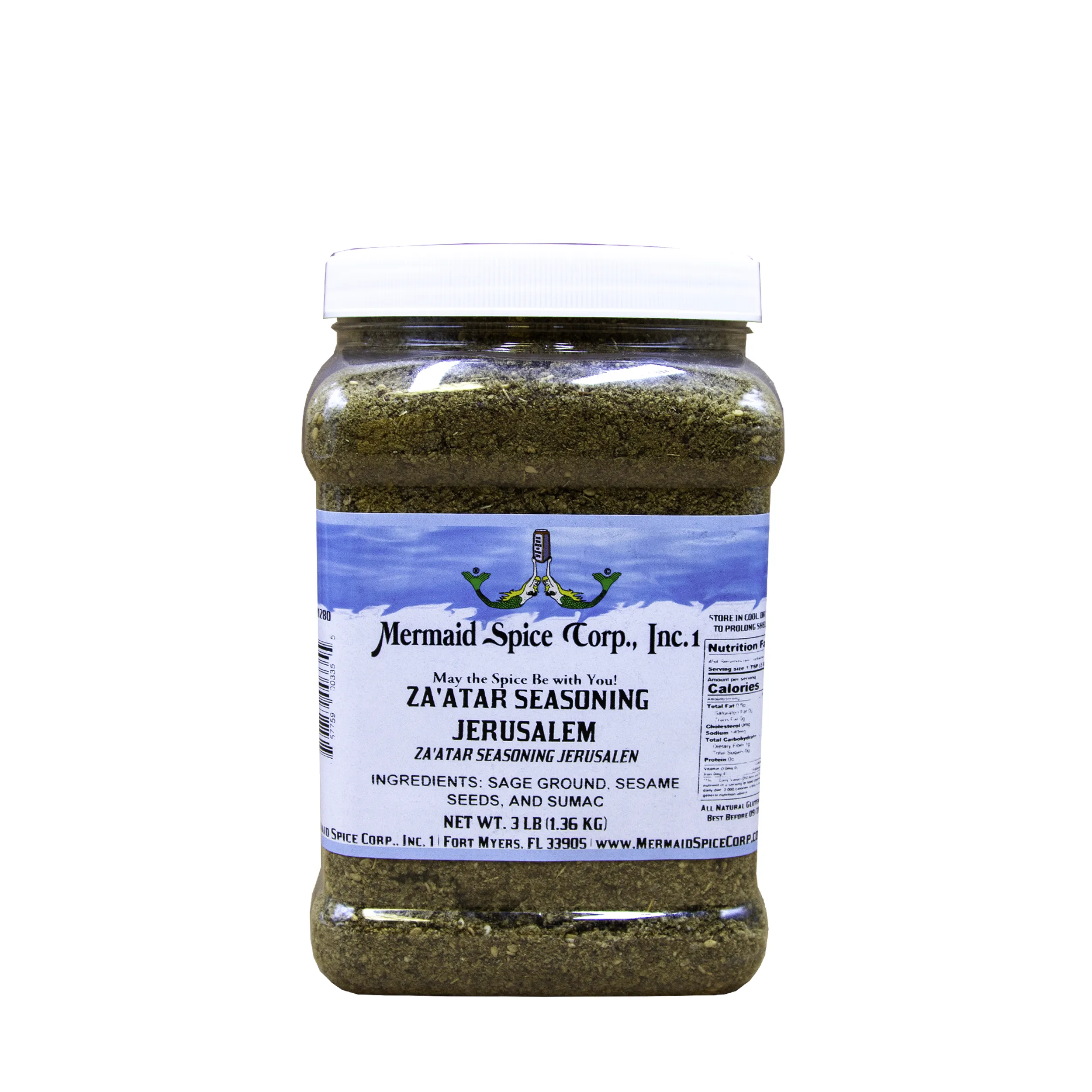 ZATEER JERUSALEM HOMEMADE PREMIUM QUALITY SEASONING 3 LB